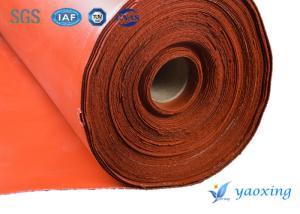 Quality 1.5mm Silicone Coated Fiberglass Fabric Fireproof Gasket For Steel Works wholesale