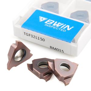 Quality Cnc Lathe Carbide Grooving Insert Tgf32r Stainless Steel 0.5mm Face Slot Cutting wholesale