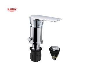 Quality Zinc Handle Bathroom Chrome Water Tap Single Lever wholesale