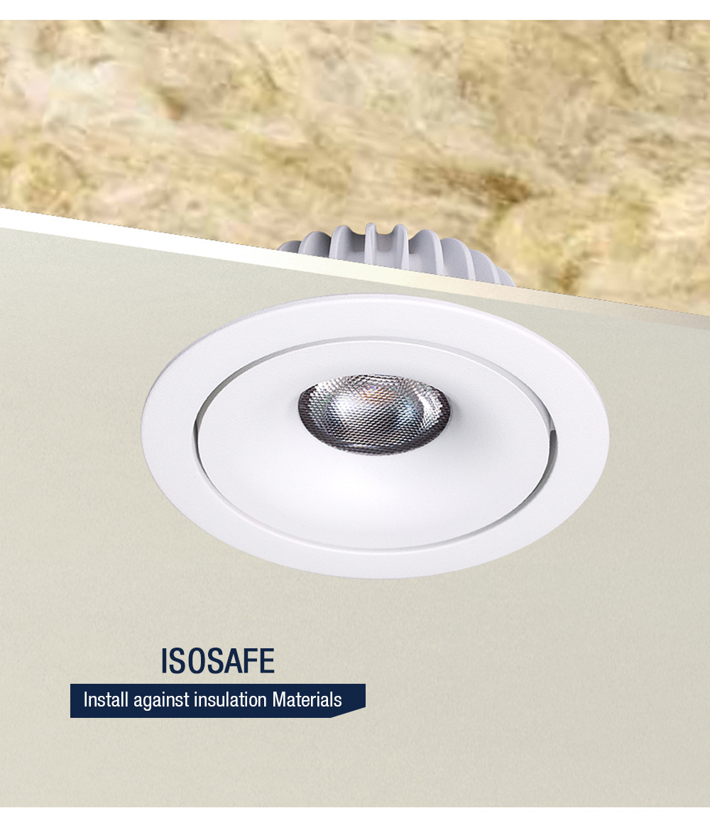 CE EMC LVD ROHS Warm Dimming LED Downlight 95Ra 11W 220-240V Aluminum