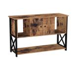 Rustic TV Table with Cabinet, Industrial Design TV Cabinet, Storage Furniture