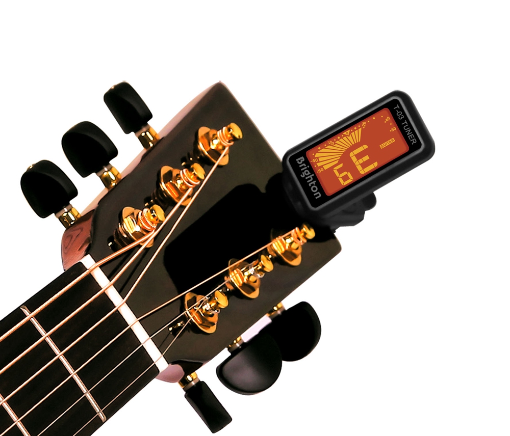 T-02,T-03 Stringed instrument parts and accessories and Universal Mini Clip On Electronic Digital Guitar Tuner