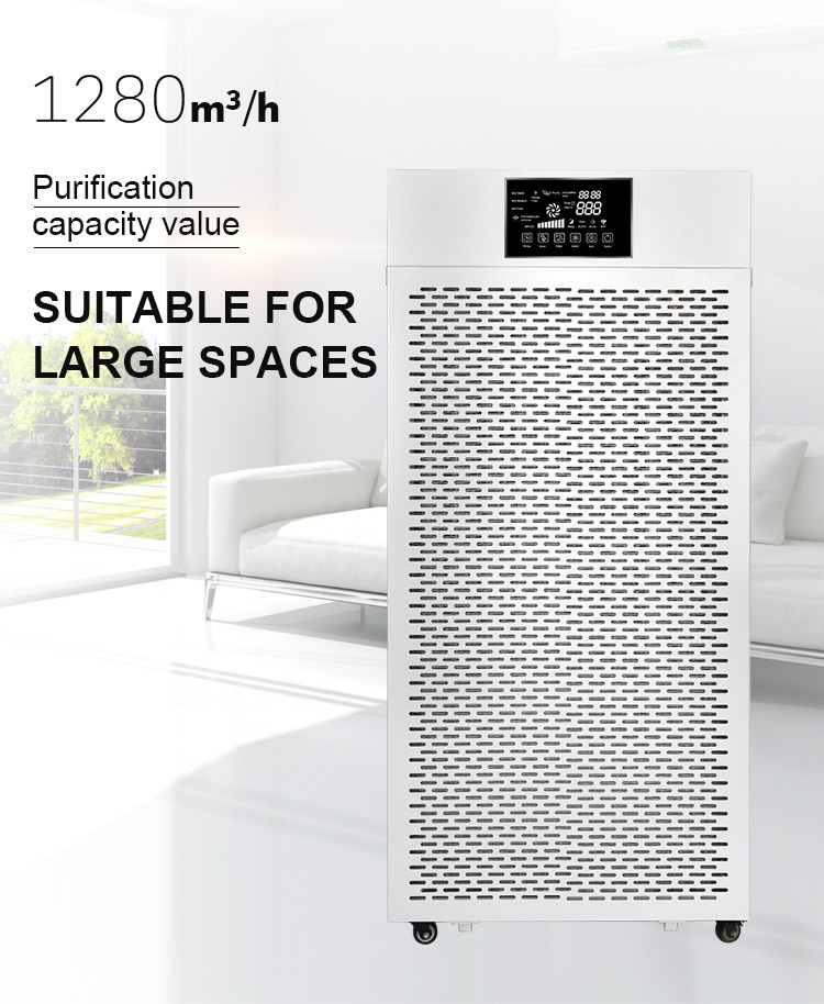 Galvanized Sheet 260W H13 HEPA Filter Air Purifier