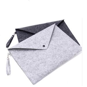 Quality Grey OEM Packing 33.5cmx24cm Sleeve Felt Tote Bag wholesale