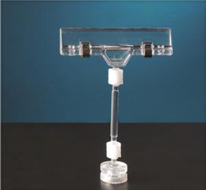 Quality Clear PS POP Display Clip , Advertising Display Small Sign Holders for Mall wholesale