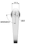 Keyless 304 Stainless Steel Handle Lock Powder Coated ISO Certificate
