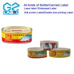 Clear Wine Bottle Labels Personalized Round waterproof company logo stickers