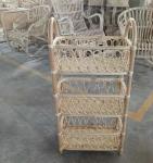Natural rattan storage ECO friendly home furniture shelves shelf
