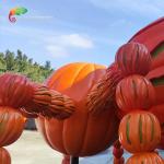 Customizable Fiberglass Animatronic Halloween Pumpkin Spider For Halloween