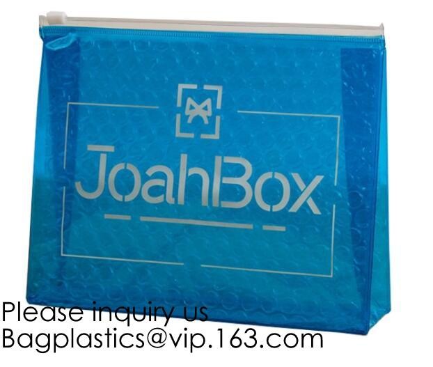Colored PVC Film Bubble Bag/Special PVC k Bubble Bag/New Material Bubble Mailer With Zipper, bagease, bagplastics