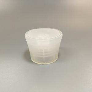 Quality No Spill 24mm Flip Top Cap , Translucent Disc Top Lid wholesale