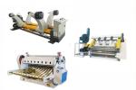 Professional Corrugated Cardboard Production Line / Single Facer Line For 2 Ply