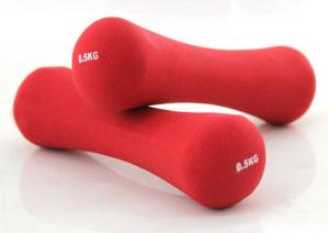 Quality red pink blue purple green Bone Style Gym Crossfit Neoprene Coated Ladies Dumbbell wholesale