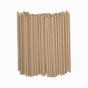 Quality Brown Kraft Paper Drinking Straws Biodegradable For Restaurant Party wholesale