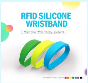 Quality custom silicon bracelet Silicone rfid wristband 13.56 silicone bracelet 13.56 MHz wholesale