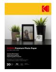 Resin Coated Kodak Photo Paper Glossy 100 Sheets , 280gsm Kodak Ultima Picture