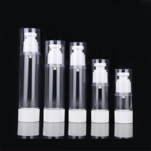 Quality Transparent Plastic PP Lotion Flat Airless Pump Bottle wholesale