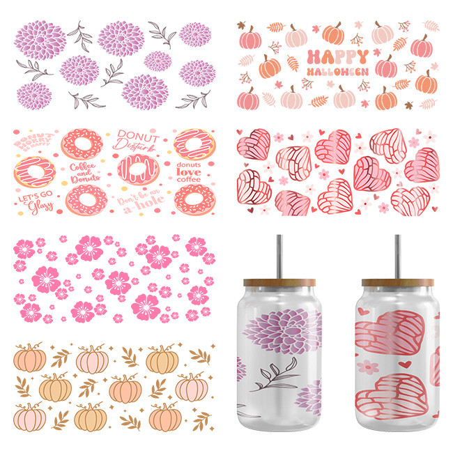 0.2mm Glossy Uvdtf Cup Wraps Tumbler Cup Wraps Highly Stretchable