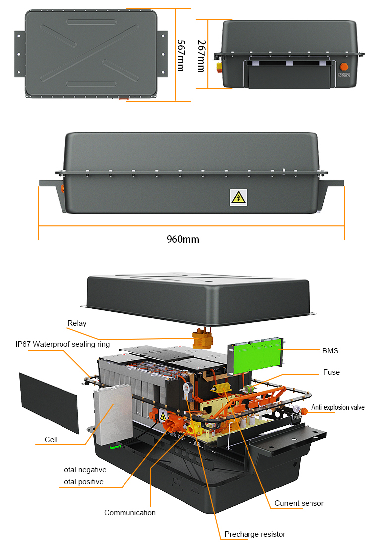 115v 10kwh Lifepo4 Lithium Battery For 96v 300ah 400ah 40kwh Ev Car Truck