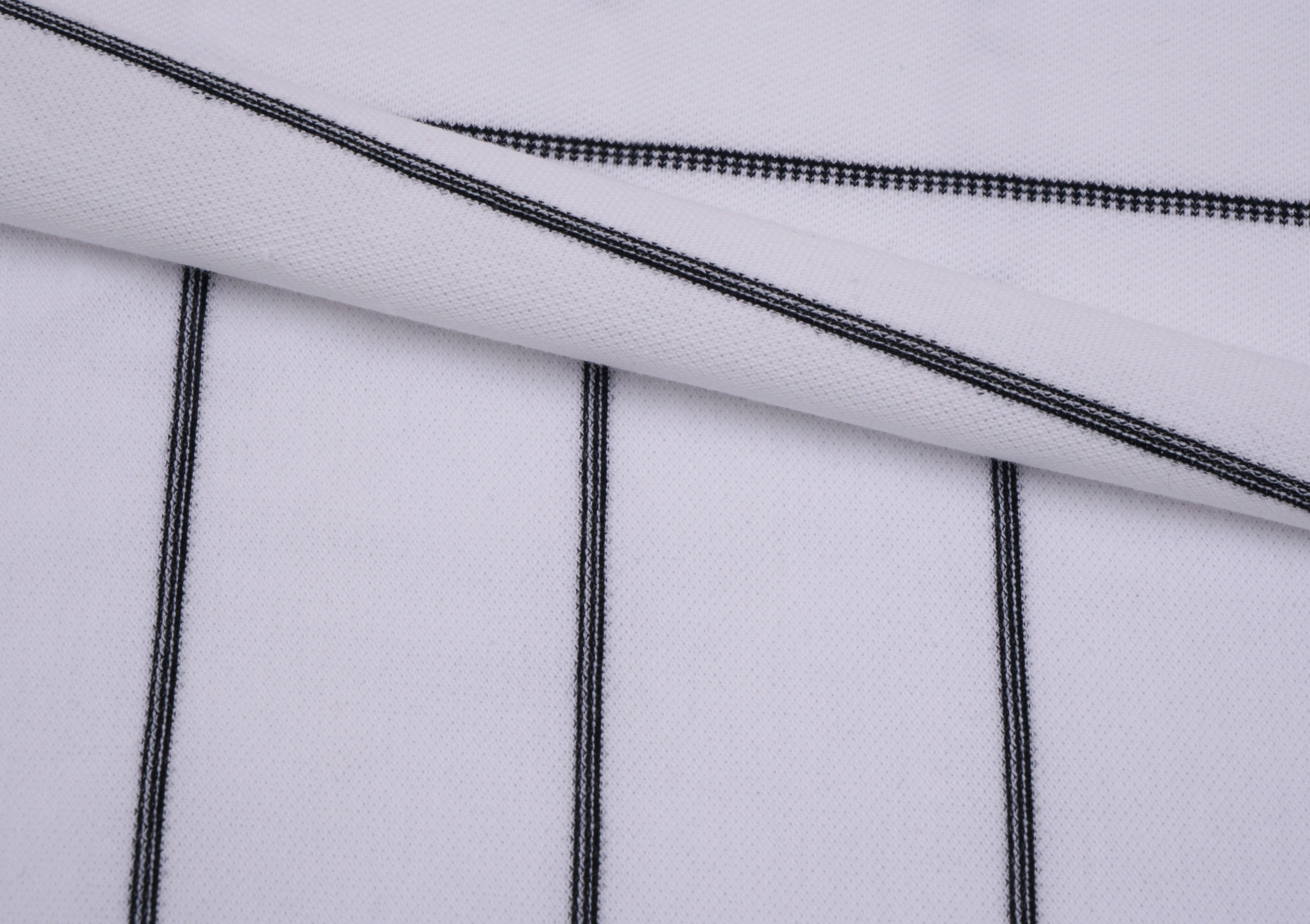Comfortable And Breathable And Environmentally Friendly And Natural Striped Knit Fabric For Polo Shirt