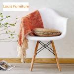 Durable Officeworks Plastic Chairs With Four Solid Beech Wood Legs
