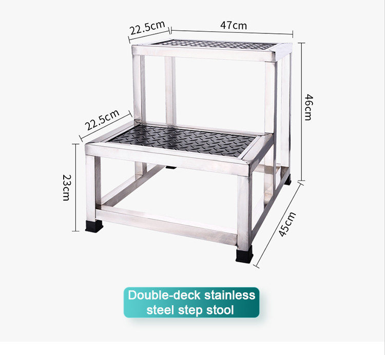 Cheap And Strong Stainless Steel Foot Step Stool 1 Step