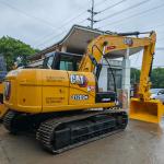 Yellow 12 Ton Used Excavator Cat312d Second Hand 0.75m3 Bucket Capacity