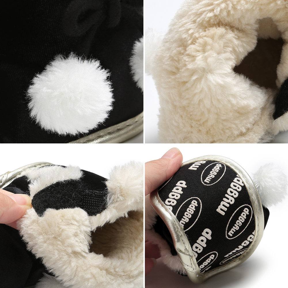 Hot selling Flannel Winter boots fashion lovely gril baby booties