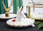 Creative Unicorn Ceramic Jewelry Tray Bedroom Bedside Trinkets Decoration Dish