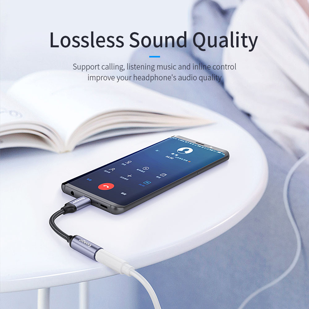 E01 USB Type-C To 3.5MM Female Earphone Digital Audio Jack Adapter for Type-C Devices