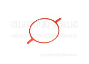 Quality Orange EPDM Rubber Gasket Washer Seal Nonstandard Irregular Shaped 2mm Cross wholesale