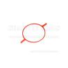 Buy cheap Orange EPDM Rubber Gasket Washer Seal Nonstandard Irregular Shaped 2mm Cross from wholesalers