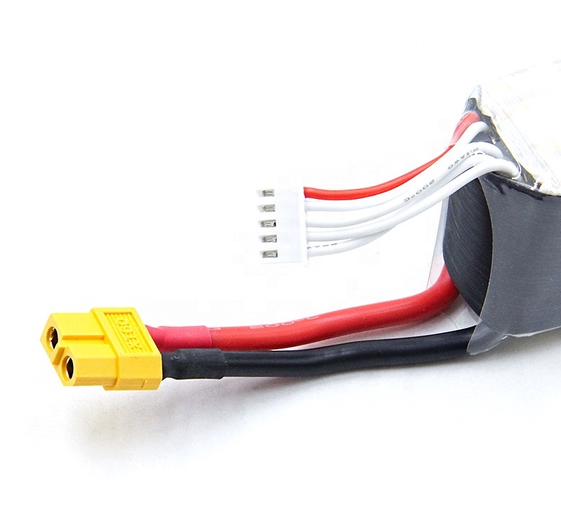 Lightweight 1050mAh 7.4V 2s RC Boat Battery 130C High Energy Density