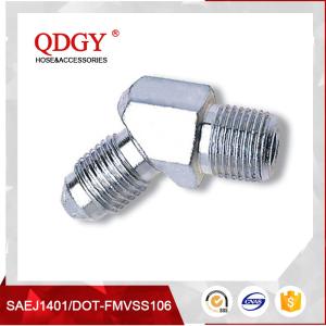 Quality qdgy -3 AND -4 AN SAE Brake Adapter Fittings 1/8 NPT PIPE MALE 45 DEGREE wholesale