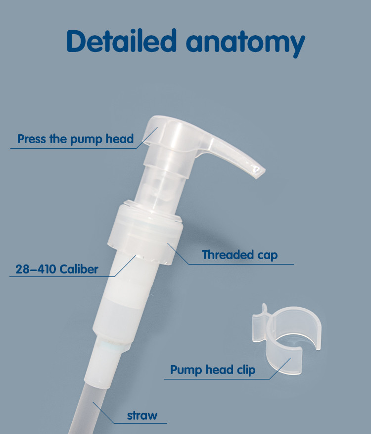 All PP Mono Dispensing 4cc Lotion Pump 28-410 Closure Cosmetic Packaging Lotion Pump UKAP09