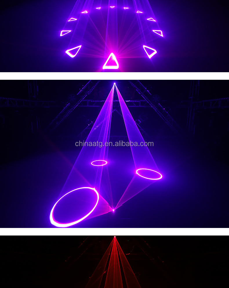 DMX512 Control LED RGB Laser Stage Light 2w 3w 6w 10w For Disco And DJ Party