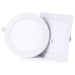 Aluminum+PC Cover LED Panel Light 80-83Ra Or 95-98Ra SMD2835, Epistar 85-265V