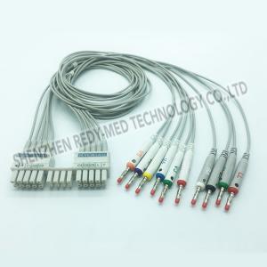 Quality Banana Plug TPU 10 Leads 0.47lb Holter ECG Cable wholesale