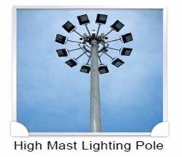7m - 15m Electrical Power Pole 12 Sides Shape Low Voltage Steel Tubular Pole