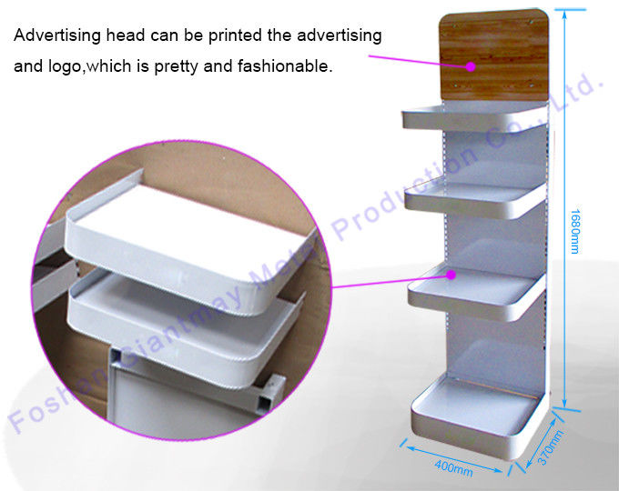Multi - Tiers Metal Retail Shop Product Display Racking System