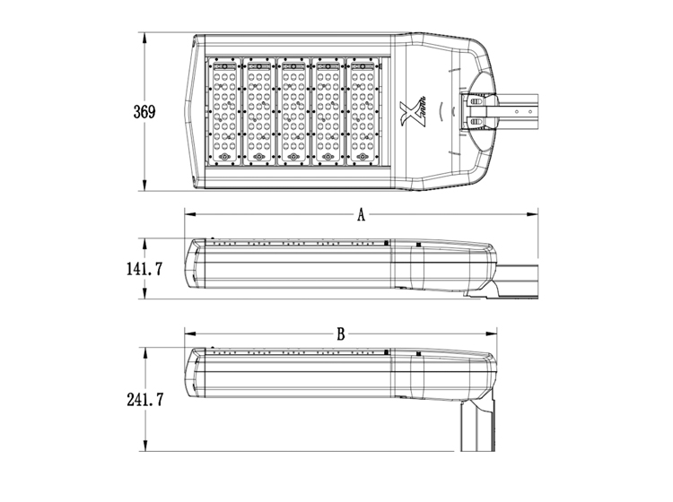 5- Customized IP66 Road Project Lighting 100W 150W 200W 250W 330W LED Street Light