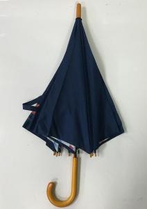 Quality Metal Shaft Auto Open Wooden Umbrella With Two Layers wholesale