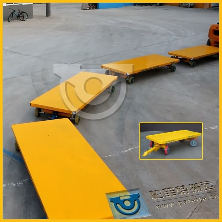tow trailer for assembly line