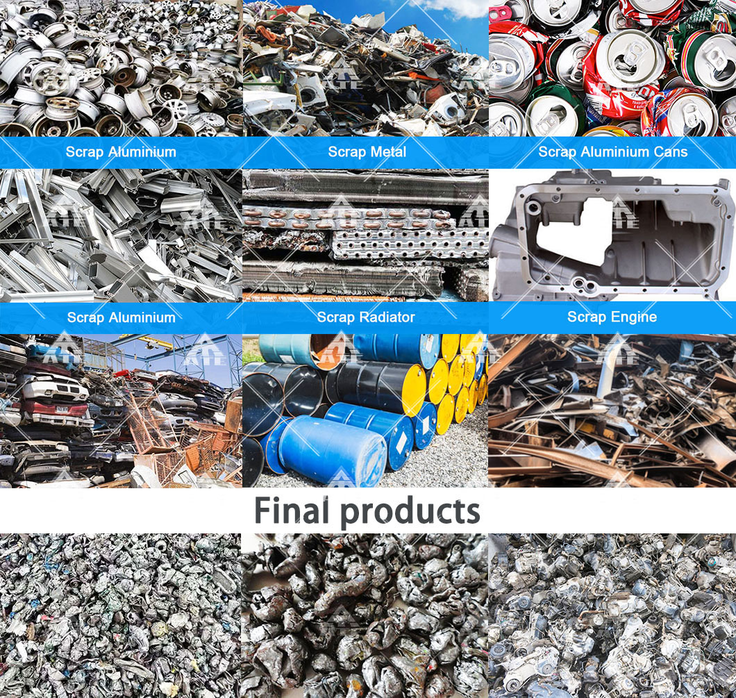 Scrap Iron Metal Steel Hammer Mill Large Scrap Metal Crusher Machine Scrap Metal Crushing Sorting Line