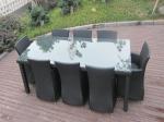9pcs outdoor rattan dining set