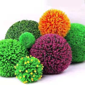 Quality Backyard Boxwood Artificial Plant Balls , Artificial Hanging Flower Balls wholesale