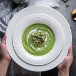 Bright White Minimalist Porcelain Restaurant Plates