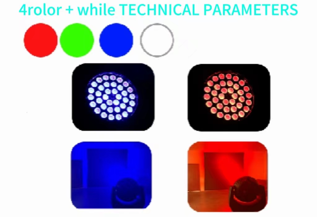 ATG 36*10 DMX Wireless Remote Control Stage Lighting for DJ Party KTV Club Disco Light