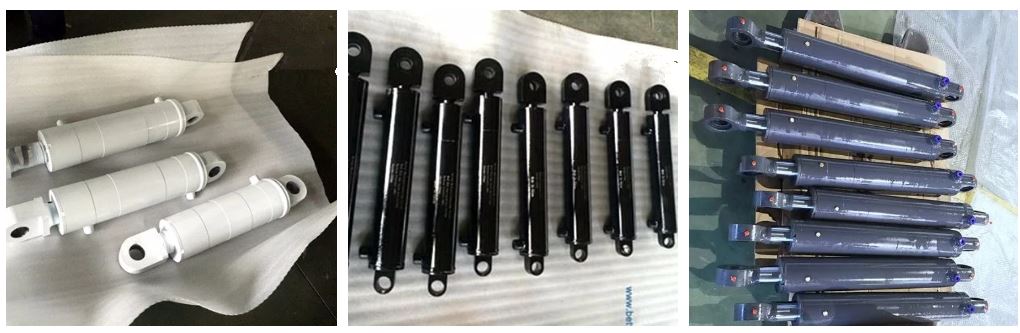Double acting hydraulic cylinders
