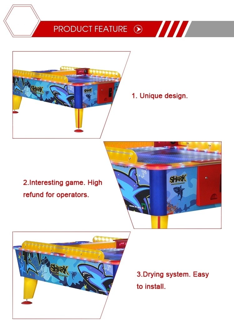 Electric Classic Air Hockey Table Arcade Game Machine Size 1280*2380*800mm